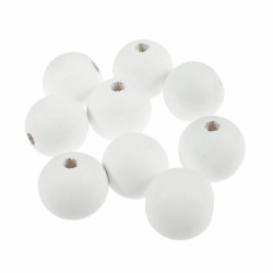 Round Wooden Beads Pack -...