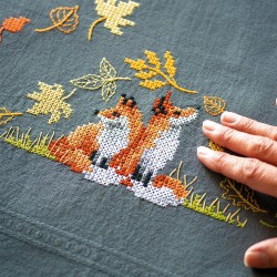 Tablecloth Embroidery Kit -...