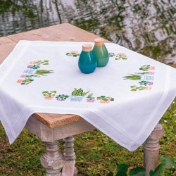 Tablecloth Embroidery Kit -...